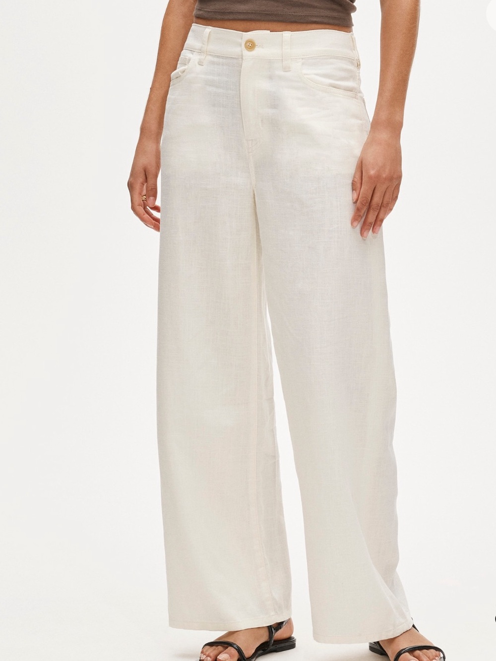 NWT J. Crew five-pocket pant in stretch linen blend - size 30 - ‘Midday Skies’ - Picture 3 of 3